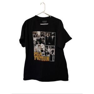 American Classics Mens Black Pulp Fiction 1994 Graphic Short Sleeve T-Shirt XL